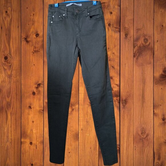 Tractr Women's Size 25 Green Skinny High Rise Jeans Stretch Casual Classic - Picture 1 of 4